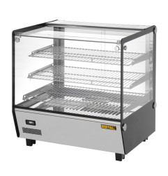 Vitrine chauffante de comptoir carrée Buffalo 120L