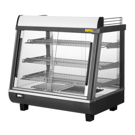 Vitrine chauffante portes avant et arriere Buffalo 96L