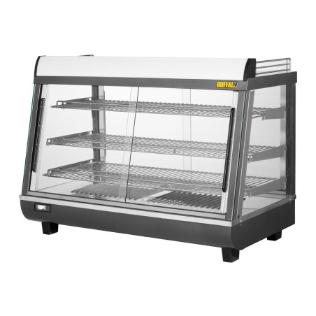 Vitrine chauffante portes avant et arriere Buffalo 136L