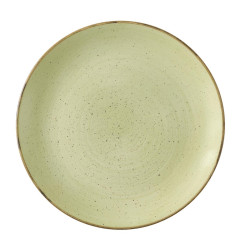 Assiettes avec rebord Churchill Stonecast Raw Green Evolve 285mm (Lot de 12)