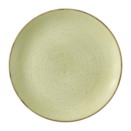 Assiettes avec rebord Churchill Stonecast Raw Green Evolve 285mm (Lot de 12)