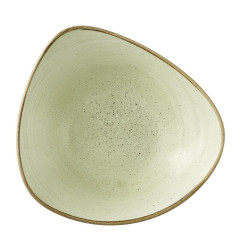 Bols triangulaires Churchill Stonecast Raw Green Lotus 177mm (Lot de 12)