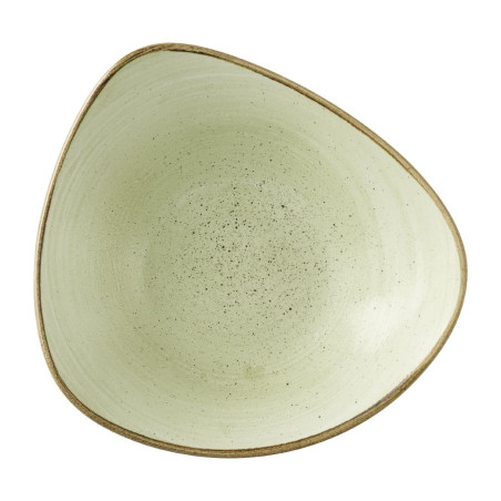 Bols triangulaires Churchill Stonecast Raw Green Lotus 177mm (Lot de 12)