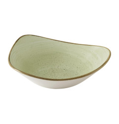 Bols triangulaires Churchill Stonecast Raw Green Lotus 177mm (Lot de 12)