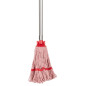 Tête serpillière à franges Jantex bande rouge 200g