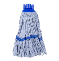 Tête serpillière à franges Jantex bande bleue 200g