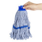 Tête serpillière à franges Jantex bande bleue 200g