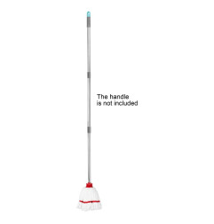 Tête serpillière en microfibre Jantex bande rouge 150g