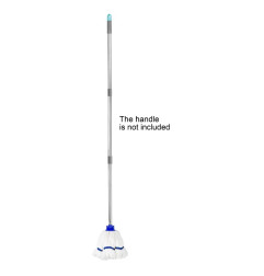 Tête serpillière en microfibre Jantex bande bleue 150g