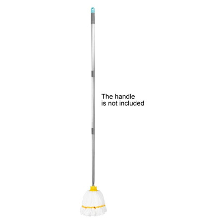 Tête serpillière en microfibre Jantex bande jaune 150g