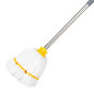 Tête serpillière en microfibre Jantex bande jaune 150g