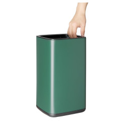 Poubelle carrée Bolero verte 7L