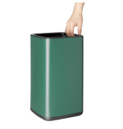 Poubelle carrée Bolero verte 10L