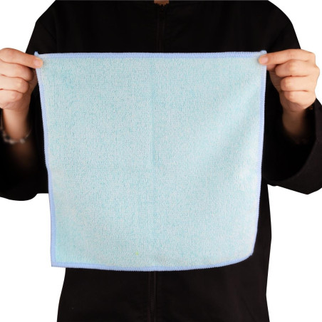 Chiffons en microfibre Jantex bleus (lot de 5)