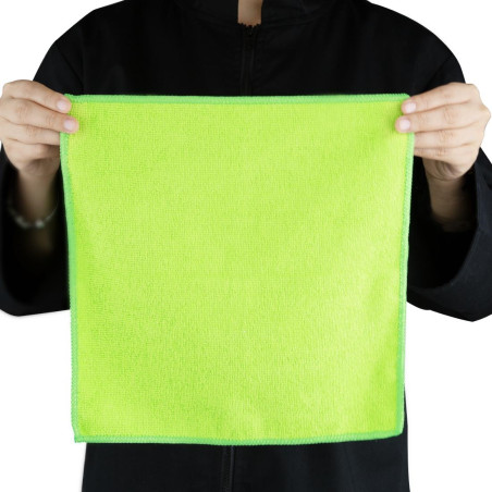 Chiffons en microfibre Jantex verts (lot de 5)