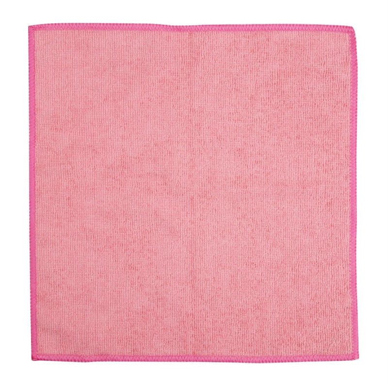 Chiffons en microfibre Jantex roses (lot de 5)
