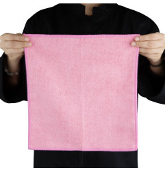Chiffons en microfibre Jantex roses (lot de 5)