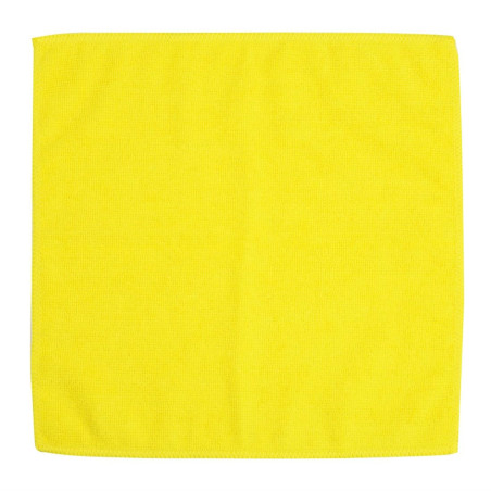 Chiffons en microfibre Jantex jaunes (lot de 5)