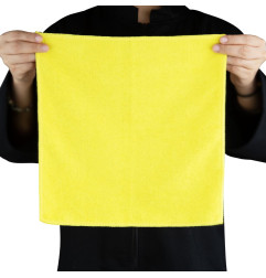 Chiffons en microfibre Jantex jaunes (lot de 5)