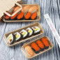 Couvercles en PET pour barquettes à sushi No. 7 Fiesta Recyclable (lot de 300)