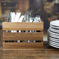 Organisateur de table en bois d'acacia Olympia 210x160x150mm