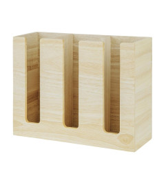 Organisateur de gobelets jetables en bois d'hévéa Olympia 340x120x240mm