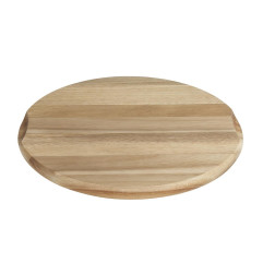 Planche ronde en bois d'acacia pour cloche de 280 mm