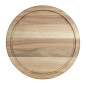 Planche ronde en bois d'acacia pour cloche de 280 mm