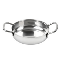 Plat en inox double poignée Olympia Table Presentation 125 mm