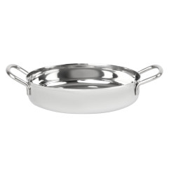 Plat en inox double poignée Olympia Table Presentation 150 mm