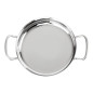 Plat en inox double poignée Olympia Table Presentation 180 mm