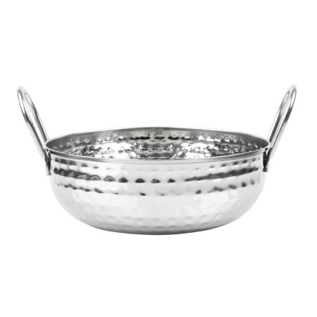 Plat Kadai en inox martelé Olympia Table Presentation 200mm