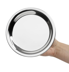 Plateau à addition rond en inox Olympia 150mm