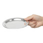 Plateau à addition rond en inox Olympia 150mm