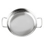 Plat double poignée en inox martelé Olympia Table Presentation 180mm