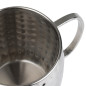 Mugs en acier inoxydable martelé Olympia Barware 440ml 