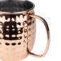 Mugs en acier inoxydable martelé Olympia Barware 440ml cuivre
