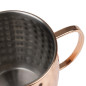 Mugs en acier inoxydable martelé Olympia Barware 440ml cuivre