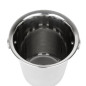 Seau à glace en acier inoxydable avec poignées et rainures Olympia 1050ml