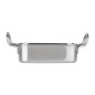 Plat de présentation en inox rectangulaire Olympia 140x90mm