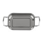 Plat de présentation en inox rectangulaire Olympia 140x90mm