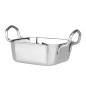 Plat de présentation en inox carré Olympia 115x115mm