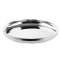 Plat rond en acier inoxydable martelé Olympia 320x35mm