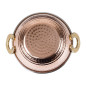 Plat Kadai en cuivre avec poignées en inox revêtement laiton Olympia 400ml