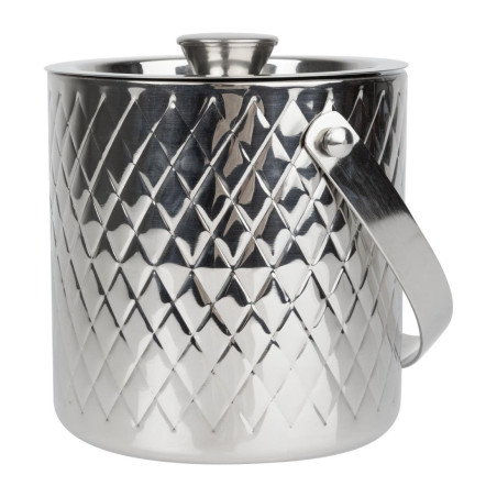 Seau à glace en inox double paroi Olympia Geo 2L