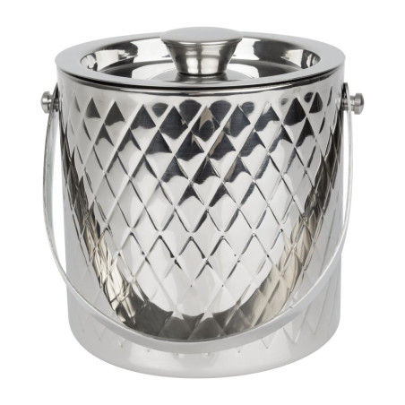 Seau à glace en inox double paroi Olympia Geo 2L