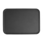 Plateau rectangulaire antidérapant en fibre de verre Olympia Kristallon noir 455x655mm