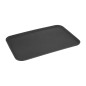 Plateau rectangulaire antidérapant en fibre de verre Olympia Kristallon noir 455x655mm