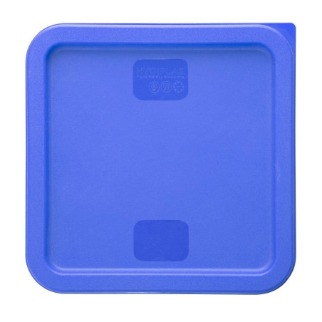 Couvercle carré pour boîte de conservation Hygiplas bleu 