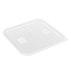 Couvercle carré pour boîte de conservation Hygiplas blanc 